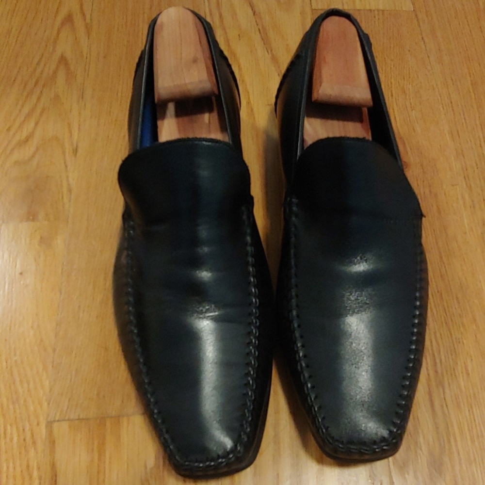Ted Baker black leather loafers size 11